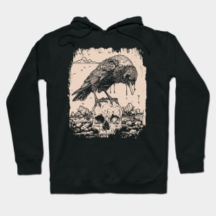 Crow and Skull Hoodie